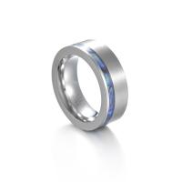 Tungsten ocelový kroužek pro muže, Wolframu ocelové, módní šperky & unisex & různé velikosti pro výběr, Původní barva, 8x3.30mm, Prodáno By PC