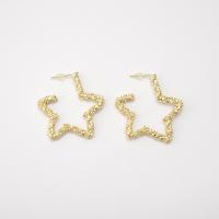 Brass Stud Earring real gold plated & for woman gold Sold By Pair