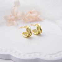 Brass Stud Earring plated & for woman Sold By Pair