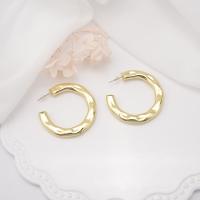 Brass Stud Earring real gold plated & for woman gold Sold By Pair