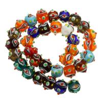 Handgemaakte Lampwork Beads, DIY, Willekeurige kleur, 10x14x14mm, 20pC's/Lot, Verkocht door Lot