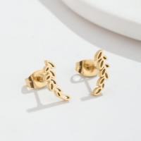 Stainless Steel Stud Earrings 304 Stainless Steel Vacuum Ion Plating fashion jewelry & for woman Sold By Pair