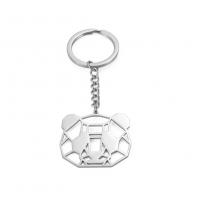 Ruostumaton teräs Key Lukko, 304 Stainless Steel, Panda, muoti korut & Unisex & ontto, 39.5x38x102mmu300124.8mm, Myymät PC