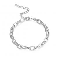 Bracciale gioielli in acciaio inossidabile, 304 acciaio inox, with 5 extender chain, placcato, gioielli di moda & unisex & cavo, nessuno, 10mm, Lunghezza 17 cm, Venduto da PC