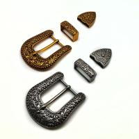 Cink Alloy Belt Buckle, pozlaćen, tri komada & možete DIY, više boja za izbor, nikal, olovo i kadmij besplatno, 69x62mm,11x32mm,31x29mm, 3računala/Set, Prodano By Set