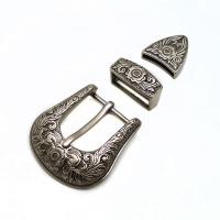 Cink Alloy Belt Buckle, starinski srebrne boje pozlaćen, tri komada & možete DIY & različitih stilova za izbor, više boja za izbor, nikal, olovo i kadmij besplatno, 56mm,16x34mm,31x28mm, Prodano By PC