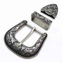 Cink Alloy Belt Buckle, starinski srebrne boje pozlaćen, tri komada & možete DIY, više boja za izbor, nikal, olovo i kadmij besplatno, 38mm, 3računala/Set, Prodano By Set