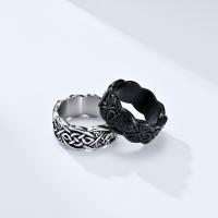 Titanium Steel Finger Ring polished fashion jewelry & for man 10mm Sold By PC