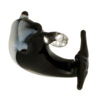 Fashion Lampwork Pendants Whale DIY black Sold By Bag