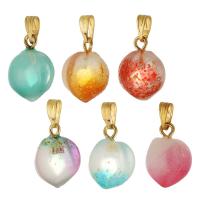 Plants Lampwork Pendants with zinc alloy bail DIY Approx 2.5mm Sold By Bag