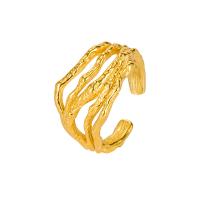 Sterling zilver ringen, 925 Sterling Zilver, gold plated, Verstelbare & voor vrouw, meer kleuren voor de keuze, Gat:Ca 2.5mm, Verkocht door PC