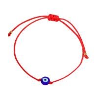 Bracelet Evil Eye bijoux, chalumeau, avec Cordon de noeud, Réglable & unisexe, plus de couleurs à choisir, Longueur Environ 16-20 cm, Vendu par PC