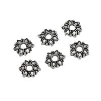 Zink Alloy Bead Cap, Blomma, antik silver pläterad, DIY, nickel, bly och kadmium gratis, 7.50mm, Ca 200PC/Bag, Säljs av Bag