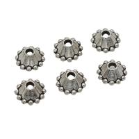 Zink Alloy Bead Cap, antik silver pläterad, DIY, nickel, bly och kadmium gratis, 7mm, Ca 200PC/Bag, Säljs av Bag