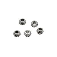 Zinc Alloy Spacer Kralen, Lantaarn, antiek zilver plated, DIY, nikkel, lood en cadmium vrij, 7x5mm, Ca 100pC's/Bag, Verkocht door Bag