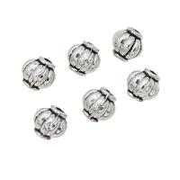 Zink Alloy Spacer Pärlor, Lykta, antik silver pläterad, DIY, nickel, bly och kadmium gratis, 6x6mm, Ca 100PC/Bag, Säljs av Bag