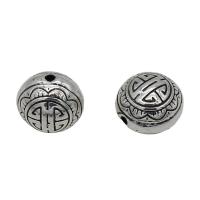 Coirníní since Alloy Spacer, Sinc Alloy, Babhta Maol, dath airgid antique plátáilte, DIY, nicil, luaidhe & caidmiam saor in aisce, 10x9mm, Thart 100ríomhairí pearsanta/Mála, Díolta De réir Mála