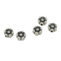 Zinklegierung Zwischenperlen, Blume, antik silberfarben plattiert, DIY, frei von Nickel, Blei & Kadmium, 8x4.50mm, ca. 100PCs/Tasche, verkauft von Tasche