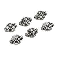 Zinc Alloy Spacer Kralen, antiek zilver plated, DIY, nikkel, lood en cadmium vrij, 7.50x10mm, Ca 100pC's/Bag, Verkocht door Bag