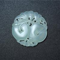 Natural Jade Pendants Jade New Mountain Carved DIY green Sold By Bag