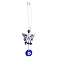 Hængende ornamenter, Zinc Alloy, med Lampwork, Evil Eye, forgyldt, mode smykker & Unisex, flere farver til valg, 290mm, Solgt af PC