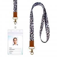 PVC-plastic Lanyard kaarthouder, met Textiel binnenwerk Cord & Zinc Alloy, Draagbare & uniseks, meer kleuren voor de keuze, 440x20mm, Verkocht door PC