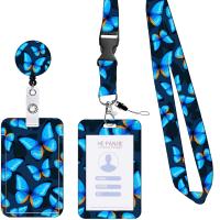 Plastic Lanyard kaarthouder, met Textiel binnenwerk Cord, Draagbare & uniseks, meer kleuren voor de keuze, 400x20mm, Verkocht door Stel