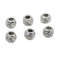 Zink Alloy Spacer Pärlor, Rund, antik silver pläterad, DIY, nickel, bly och kadmium gratis, 5mm, Ca 100PC/Bag, Säljs av Bag