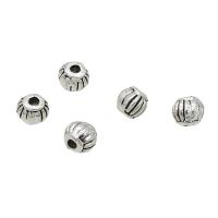 Coirníní since Alloy Spacer, Sinc Alloy, dath airgid antique plátáilte, DIY, nicil, luaidhe & caidmiam saor in aisce, 4mm, Thart 100ríomhairí pearsanta/Mála, Díolta De réir Mála