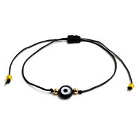 Evil Eye sieraden Armband, Glas, met Textiel binnenwerk Cord, Boze oog, Bohemien stijl & uniseks, meer kleuren voor de keuze, Lengte Ca 11.8 inch, Verkocht door PC