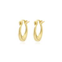 925 Sterling Silver Drop & Dangle Oorbellen, 925 Sterling Zilver, gold plated, voor vrouw, 10.80x17mm, Verkocht door pair