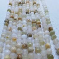 Jade kralen, Mashan Jade, Ronde, gepolijst, DIY & verschillende grootte voor keus, wit, Per verkocht Ca 15.75 inch Strand