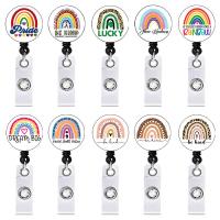 ABS Plastic Badge Holder Round Unisex & retractable Sold By PC