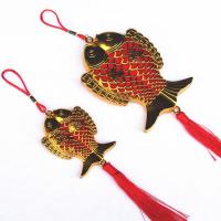 ハンギングオーナメント, プラスチック, 魚, 異なるサイズの選択, レッド, 10パソコン/ロト, 売り手 ロト