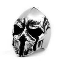 Titantium Steel finger ring, Titan Stål, Skull, polerad, olika storlek för val & för människan & svärta, ursprungliga färgen, 1mm, Säljs av PC