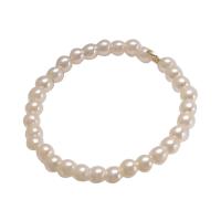 Zinc Alloy fingerring, med Plastic Pearl, forgyldt, mode smykker & for kvinde, 19x19mm, Solgt af PC