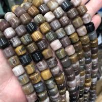 Agate σφαιρίδια, Ocean Agate, Στήλη, DIY & διαφορετικό μέγεθος για την επιλογή, μικτά χρώματα, Sold Per Περίπου 38 cm Strand