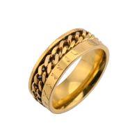 Bague en acier inoxydable, Acier inoxydable 304, normes différentes pour le choix & pour homme, plus de couleurs à choisir, Taille:7-12, Vendu par PC