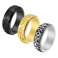 Edelstahl Ringe, 304 Edelstahl, drehbare & unisex & verschiedene Größen vorhanden, keine, 8mm, Größe:6-12, verkauft von PC