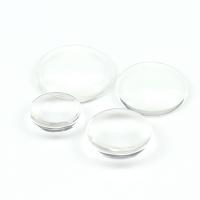 Glas Cabochons, Ronde, DIY & verschillende grootte voor keus, duidelijk, 100pC's/Bag, Verkocht door Bag