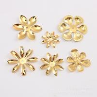 Haar stok bevindingen, Ijzer, Bloem, gold plated, DIY & verschillende stijlen voor de keuze, 200pC's/Lot, Verkocht door Lot