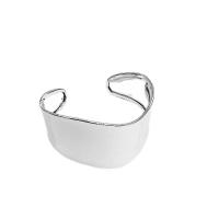 Ijzer Manchet Bangle, Onregelmatige, plated, mode sieraden & uniseks, zilver, 36mm, Verkocht door PC