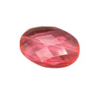 Prozirni akril perle, Oval, injekcijsko prešanje, možete DIY & faceted, više boja za izbor, 27x37mm, Približno 70računala/Torba, Prodano By Torba