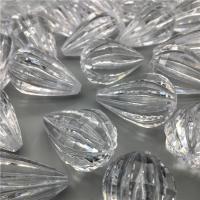 Prozirni akril perle, Suza, injekcijsko prešanje, možete DIY & faceted, više boja za izbor, 23.57x39.10mm, Približno 50računala/Torba, Prodano By Torba