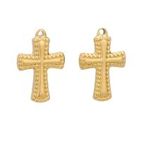 Stainless Steel Cross Pendants 304 Stainless Steel plated DIY Sold By Bag