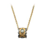 Collier en laiton, Placage, chaîne ovale & pour femme & avec strass, protéger l'environnement, sans nickel, plomb et cadmium, 11mm, Longueur Environ 16.5-17.7 pouce, Vendu par PC