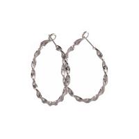 Messing Hoop Earring, forgyldt, mode smykker & for kvinde, flere farver til valg, 39x39mm, Solgt af par