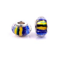 European Resin Beads with Iron Lantern silver color plated DIY mixed colors Approx Sold By Bag