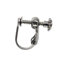 Z nerezové oceli Clip On Náušnice Hledání, 304 Stainless Steel, Nastavitelný, Původní barva, 13x12.50mm, Prodáno By PC