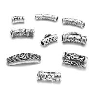 Argent sterling 925 perles tube incurvé, poli, styles différents pour le choix, couleur originale, 11x6mm, Vendu par PC